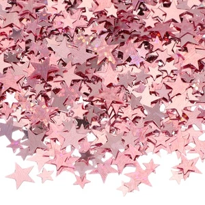60g Star Confetti 0.2/0.4 Inch Glitter Star Table Confetti Rose Gold Colorful - Picture 1 of 6