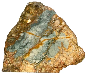 Owyhee Rocky Butte Picture Jasper 5.25"x 4.5" Lapidary Rough Slab Cabbing R6 - Picture 1 of 18