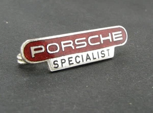 Original PORSCHE SPECIALIST Emaille Anstecknadel Pin 32 x 8 mm Auto Car Badge - Picture 1 of 7