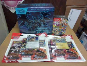 POKEMON PHANTASMAL FLAMES ETB + MEGA BUNDLE BOX + (2) DESTINED BLISTER PACKS - Foto 1 di 1