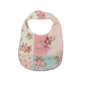 Carter's rosa Blumen Patchwork Baby Lätzchen Einheitsgröße OS Baumwollmischung Garten Party - Bild 1 von 2