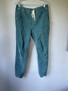 PacSun Joggers Pants Men Medium Teal Cotton Stretch Corderoy - Picture 1 of 12