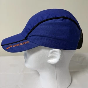 Brooks Hat Running Cap Strap Back Lightweight Breathable Packable Cycling Blue - Picture 1 of 9