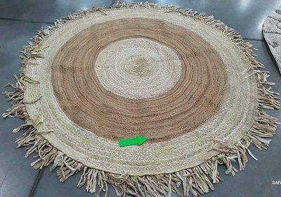 Alfombra de hilo roto BEIGE NATRL 6'-0" x 6'-0", precio reducido 1172789292 CAP701B-6R Foto 1 de 4