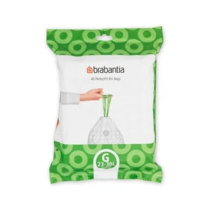 Brabantia PerfectFit Bin Liners (Size G/23-30 Litre)Thick Plastic Trash Bags 40B - Picture 1 of 4
