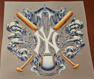 New York Yankees Colorful 8" DTF Heat Transfer Iron On FREE Shipping (C1/3) - Picture 1 of 1