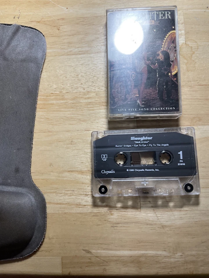 Slaughter - Stick it Live  - Cassette -  1990 - Chrysalis Records F4 21816 - Image 1 of 1
