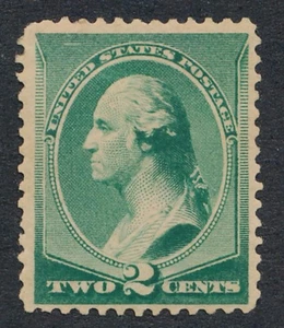 UNITED STATES (US) 213 MINT F-VF LH 2c GREEN WASHINGTON - Picture 1 of 2