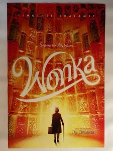 WONKA ORIGINAL MOVIE THEATER POSTER 27" x 40" DOUBLE SIDED DS 2023 ONE SHEET - Picture 1 of 1