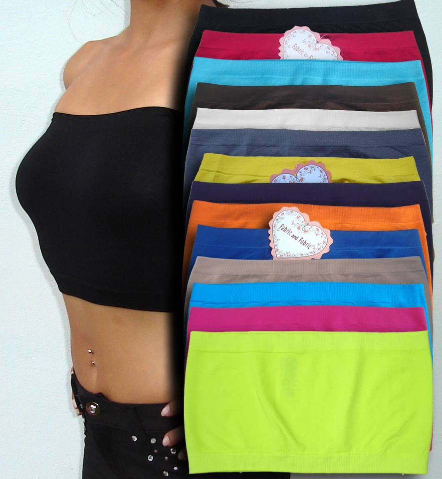 One seamless strapless bandeau tube top bra FREE SHIP - Image 1 of 1