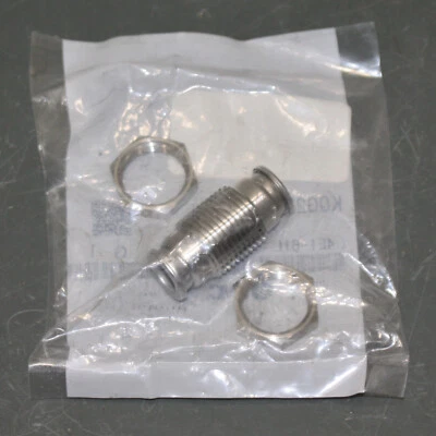 SMC Bulkhead Union KQG2E11-00, 3/8" Tube Push-to-Connect, 316 SS Stainless Steel - Image 1 of 4