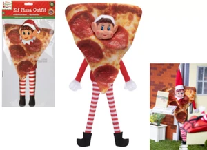 Elf Doll Pizza Costume Elves Behaving Badly Clothes Advent Christmas Dolls - Picture 1 of 1