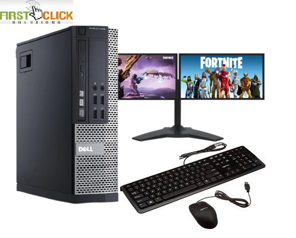 ULTRA FAST Gaming PC Intel Core i5 8GB 1TB Windows 11 2GB GT730 DUAL SCREEN - Image 1 of 4