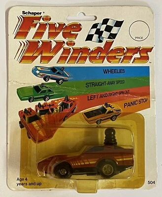 Vintage 1984 Schaper Five Winders CHEVROLET CORVETTE (Red) New in Package READ - Image 1 of 4