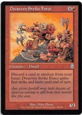 Dwarven Strike Force *Uncommon* Magic MtG x1 Odyssey SP