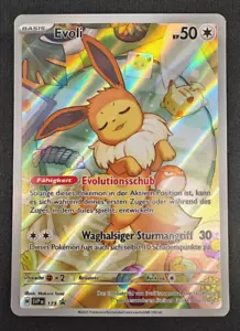Pokemon Evoli Fullart Promo SVP-173 Prismatische Entwicklungen - Deutsch Karte - Bild 1 von 1