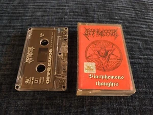 Oppressor Blasphemous Thoughts cassette MC Armagedon Betrayer Vader Manslaughter - Picture 1 of 10