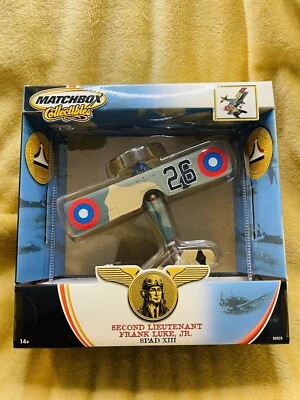 Matchbox Collectibles WWI Second Lieutenant Frank Luke Camo Spad XIII 1/72 Stand - Image 1 of 4