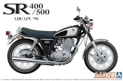AOSHIMA The Bike Series n.20 Yamaha 1JR SR400/1JN SR500 '96 1/12 Plastic Model - Immagine 1 di 4