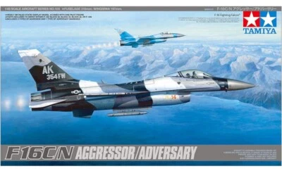 Tamiya 1/48 No.106 U.S. Air Force F-16C/N Aggressor/Adversary Plastic Model - Immagine 1 di 4