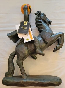Spooky Night Sleepy Hollow 18" Headless Horseman & LED Pumpkin Halloween Decor - Picture 1 of 12