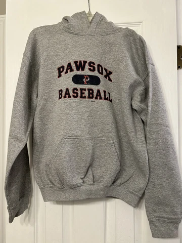 MILB Pawtucket Paw Sox Youth Red Sox gray hoodie - size XL Cover