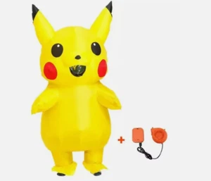 Inflatable Pikachuu Cosplay Costume Blow Up Suit Halloween Christmas 155CM adult - Picture 1 of 6