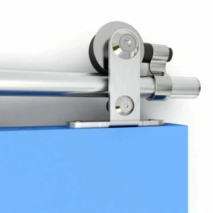 CCJH 1-4M Puerta Corredera Hardware System Track Kits Acero Inoxidable Heavy Duty Plata "T" - Imagen 1 de 13