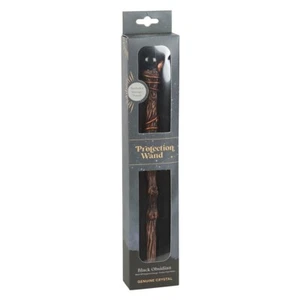 Protection Black Obsidian Crystal Wand - Picture 1 of 5