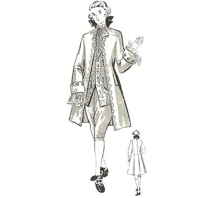 1700s Pattern, Men's Coat & Breeches - Costume - Chest=38" (96.5 cm) - Image 1 of 4