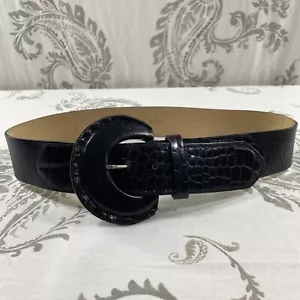 Streets Ahead Statement Belt Vintage Womens Size Small Leather Animal Skin Retro - Picture 1 of 13