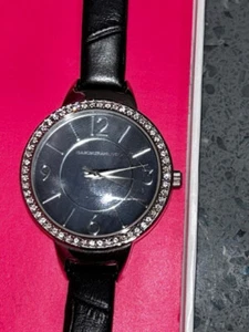 Isaac Mizrahi Live Women's Ceramic Bling Wristwatch In Original Box - Picture 1 of 5