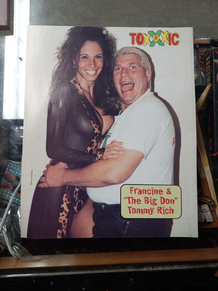 Póster pin up de revista ECW Francine & Tommy Rich Wrestling Foto 1 de 1