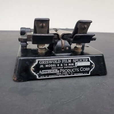 Antique Griswold Film Splicer JR. Model 8 & 16 MM  Cast Iron Neumade Product USA - Image 1 of 4