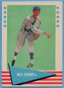 1961 Fleer #26 Wes Ferrell VG-VGEX+ Cleveland Indians Hall of Fame A5603 - Picture 1 of 2