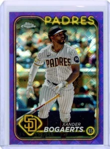 XANDER BOGAERTS - Padres - 2024 Topps Chrome Purple Logofractor 128/250 - Picture 1 of 2