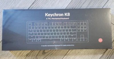 Keychron K8 Wireless Mechanical Keyboard White Backlight Gateron Brown Sealed ! - Image 1 of 4
