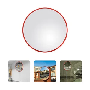 30" Round Corner Convex Mirror,Security Safety Outdoor Driveway Garage Wide View - Picture 1 of 14