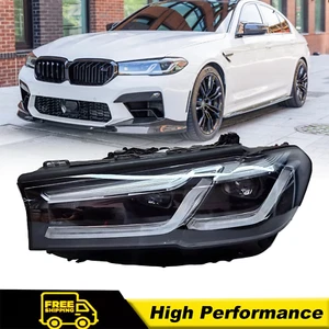 LED Headlight Assy w/o AFS For 2021-2022 Bmw 5 G30 M5 530i 540i Driver Left Side - Picture 1 of 6