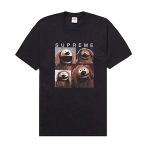 Supreme x The Muppets Rolf (Rowlf) Tee SS24 T-Shirt BLACK SMALL S NEW IN BAG - Picture 1 of 5