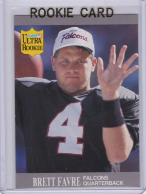 BRETT FAVRE ROOKIE CARD 1991 Fleer Ultra UPDATE #U-1 RC Football Packers FARVE - Image 1 of 2