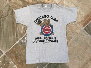 Vintage Chicago Cubs 1984 Champions Baseball Tshirt - Picture 1 of 4