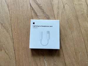 Apple MMX62AM/A Lightning to 3.5mm headphone jack adapter A1749 SEALED - Zdjęcie 1 z 2