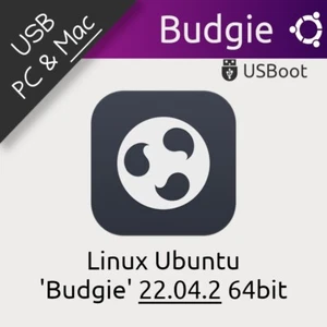 CLÉ USB LINUX UBUNTU BUDGIE 22.04.2 64BIT BOOTABLE DRIVE LIVE / INSTALLATION - Photo 1/14