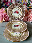 Paragon To Hm Pink Gold Border Roses Plates Dessert Plates Set 3 Very Beautiful
