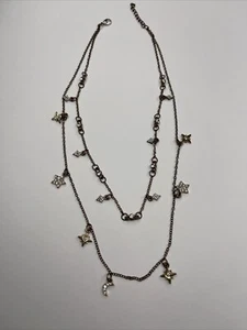 Vintage Women’s Copper Tone Two Layered Set Stars & Moon Necklace - Picture 1 of 18