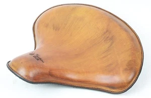 Tan tractor style motorcycle Seat Sportster Bobber Triumph Harley Spring Solo - Picture 1 of 4