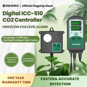 INKBIRD Smart CO2 Controller ICC-510 Carbon Dioxide Regulator Day Night Timer - Picture 1 of 20