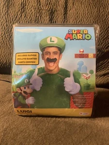 Adult Nintendo LUIGI HAT Super Mario Costume Accessory Kit BRAND NEW!! - Picture 1 of 2