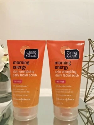 2 Count Clean & Clear Morning Energy Skin Energizing Daily Facial Scrub Oil Free - Image 1 of 4